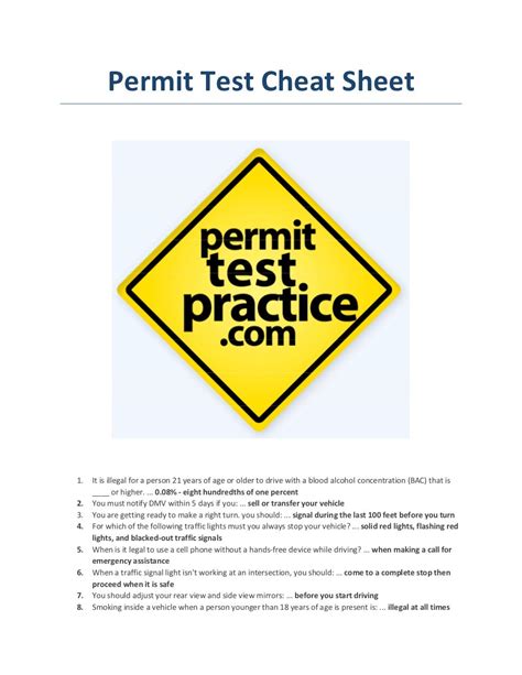 learner permit practice test dmv